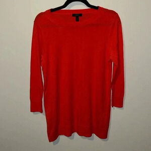 J.Crew 100% Merino Wool Sweater Womens Small Orange Professional Work Classic